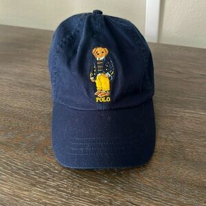 Ralph Lauren Navy Polo Bear Cap